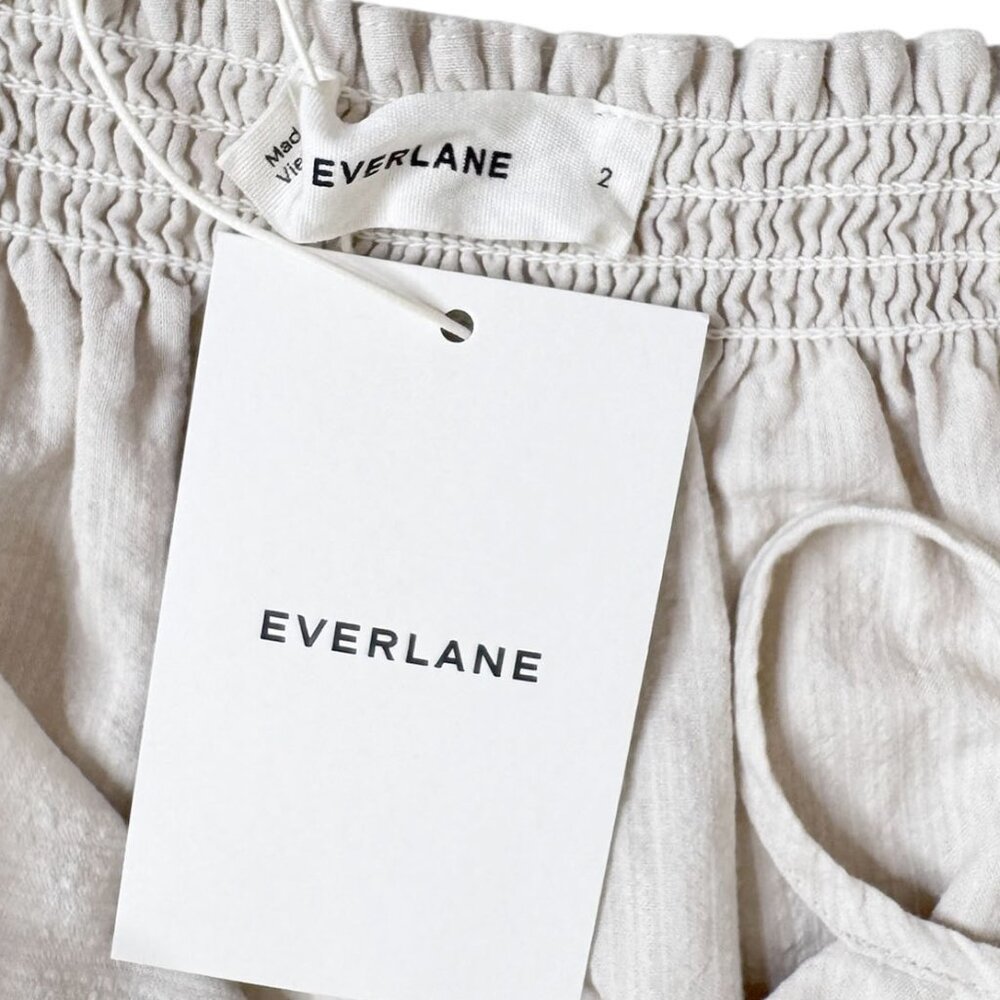 Everlane The Flowy Gauze Cami Birch Size 2 NWT - Picture 5 of 10